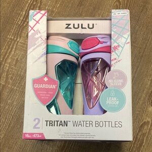 ZULU Tritan Water Bottles - Pink and Blue never used - never out of box